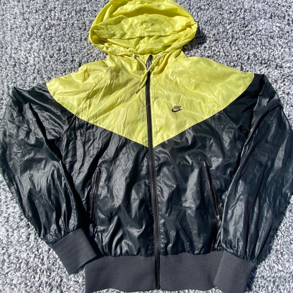 Nike Out of Stock Black and Yellow Windbreaker.